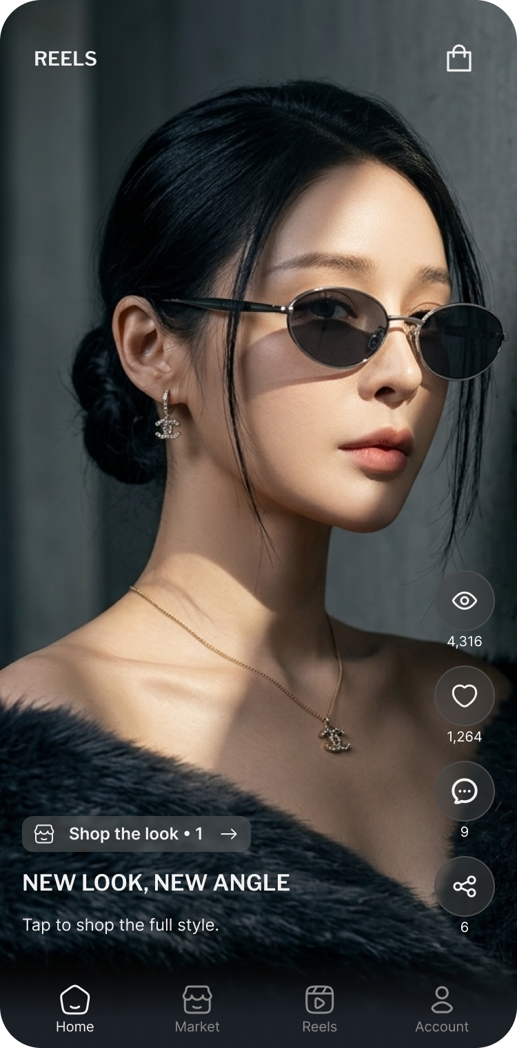 Reels Commerce Mockup